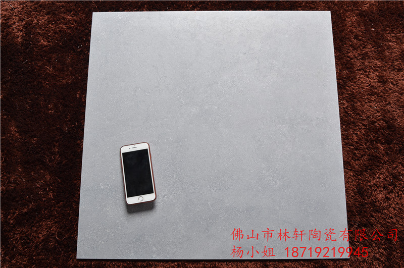 佛山水泥色仿古磚600*600咖啡館瓷磚深灰色 淺灰色地板磚防滑瓷質(zhì)