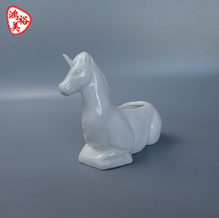 廠家直銷多肉植物器皿獨(dú)角獸陶瓷專有設(shè)計(jì) 室內(nèi)家具裝飾用品批發(fā) 廠家直銷多肉植花盆獨(dú)角獸動(dòng)物陶瓷