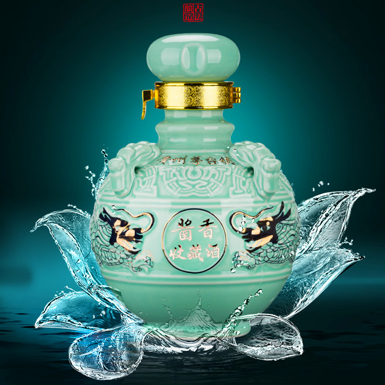 貴州茅臺(tái)鎮(zhèn)53度醬香型窖藏陳年純糧原漿龍壇收藏老酒*白酒批發(fā) 金邊龍壇酒