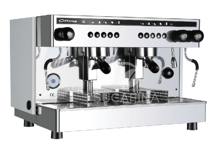 QUALITY ESPRESSO OTTIMA半自動咖啡機(jī)商用雙頭電控高杯