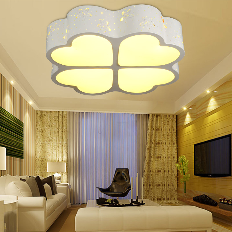 創(chuàng)意藝術(shù)吸頂燈四葉草花型亞克力led燈具