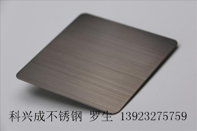 供應(yīng)拉絲黑鈦不銹鋼板
