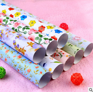 廠家批發(fā)新款花海禮品包裝紙DIY手工創(chuàng)意禮品紙彩紙可定制