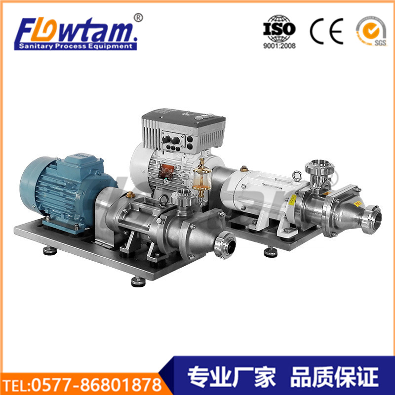 不銹鋼食品級雙螺旋平行位移泵大顆粒濃醬輸送泵高揚程 高壓