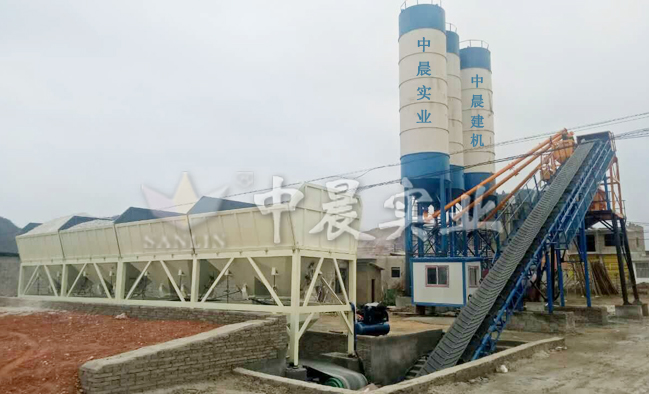 HZS35混凝土攪拌站_鄭州中晨廠家*_質(zhì)優(yōu)價廉?dāng)嚢枵?  title=