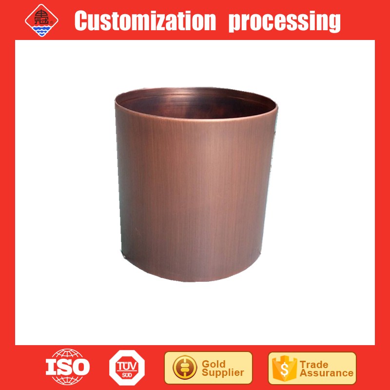 不銹鋼鍍紫銅花盆