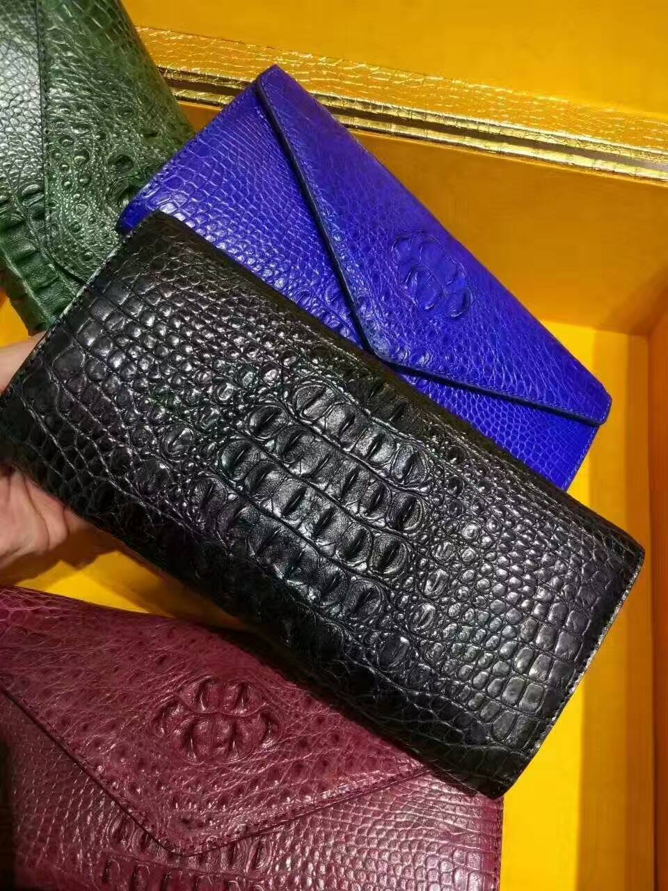 泰國*魚皮橫款晚禮包0226