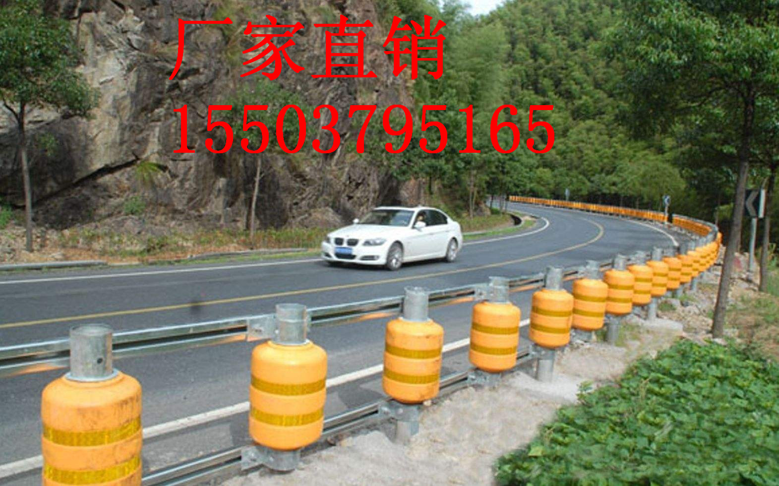 高速旋轉(zhuǎn)滾筒護(hù)欄 公路橋梁防撞