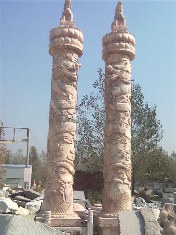 龍柱 盤龍柱 大理石龍柱