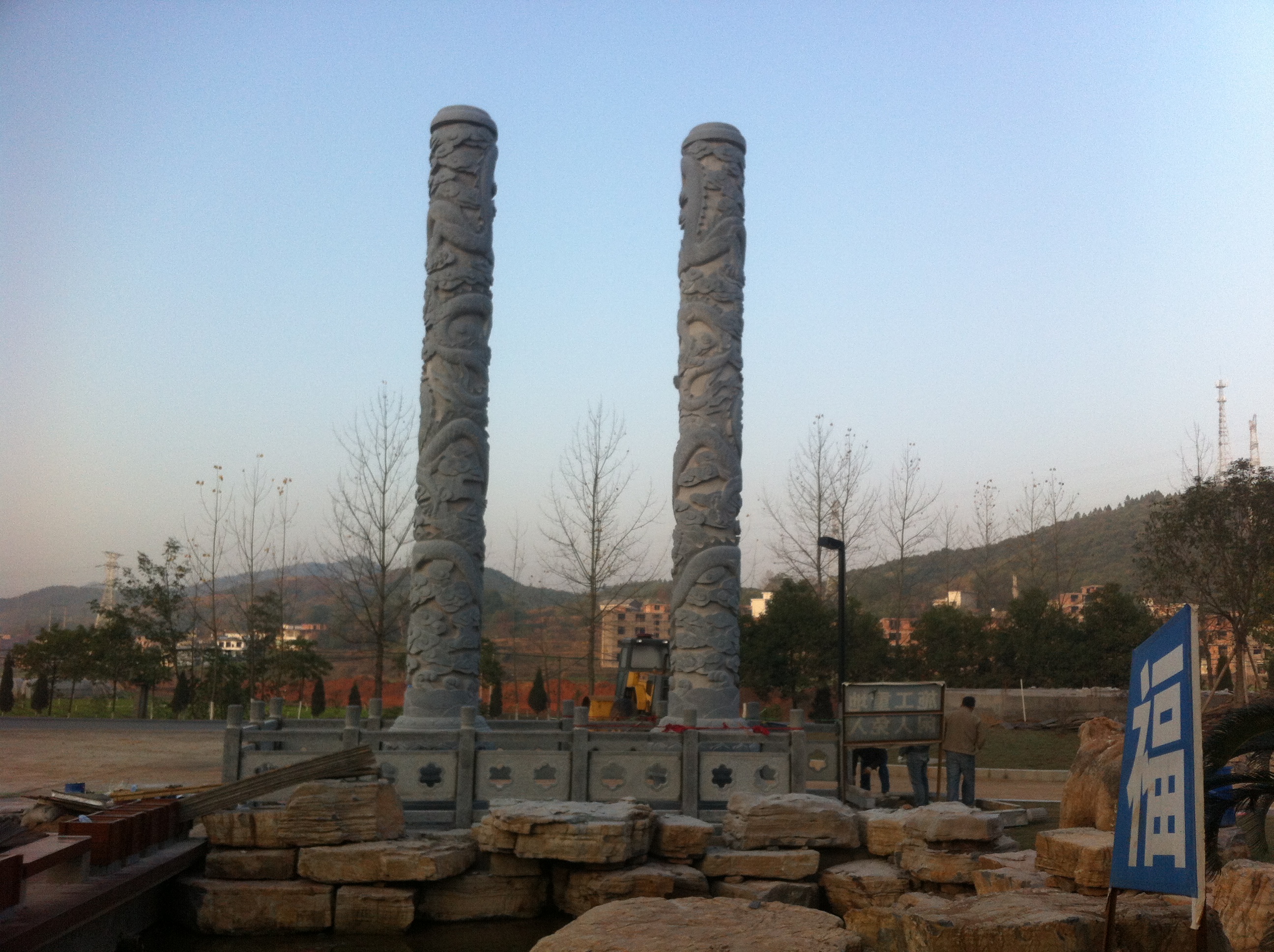 龍柱 盤龍柱 大理石龍柱