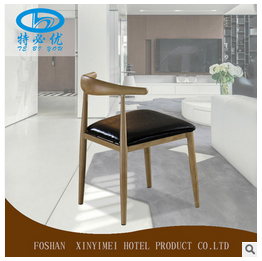 復(fù)古仿實(shí)木餐椅 辦公椅電腦椅子簡(jiǎn)約牛角椅 咖啡廳椅家用餐椅供應(yīng) 佛山廠家仿實(shí)木餐椅