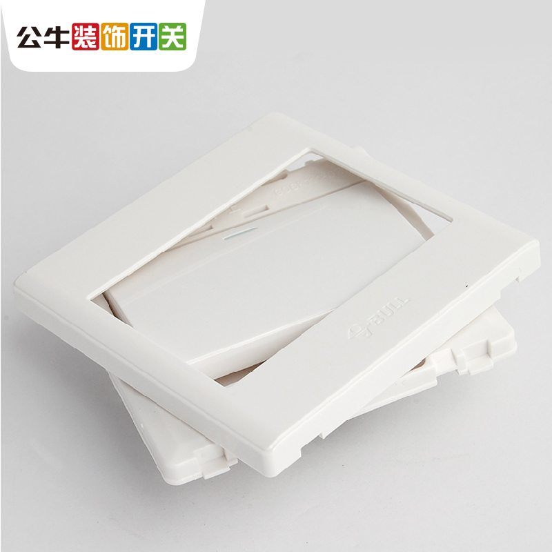公牛面板墻壁單開(kāi)雙控一開(kāi)帶熒光 G06K112Y