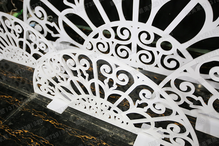 江蘇雕花拱門價格｜歐式花藤雕花扇形拱門｜穎美新款PVC婚慶道具