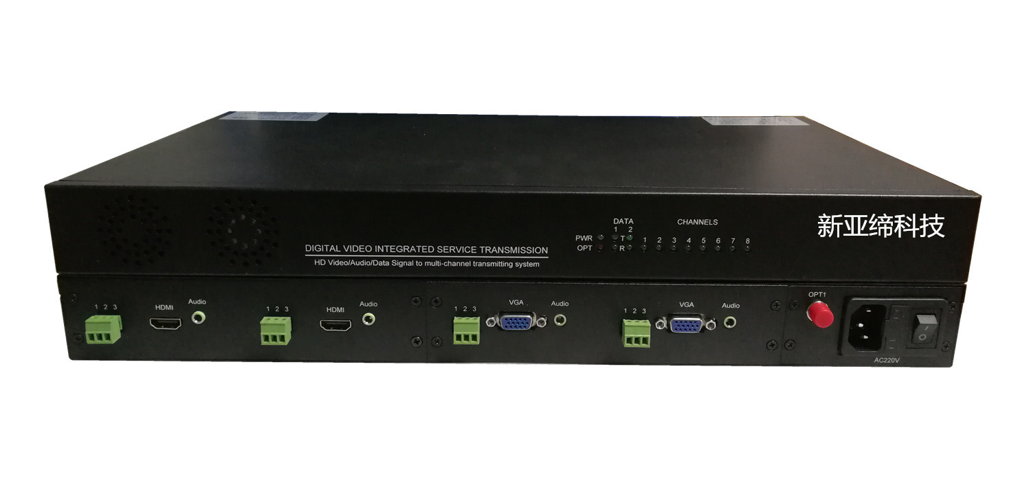 4路混合高清DVI/VGA/HDMI/SDI數(shù)字視頻光端機(jī),單纖單模,任意組合 4路混合DVI/VGA光端機(jī)