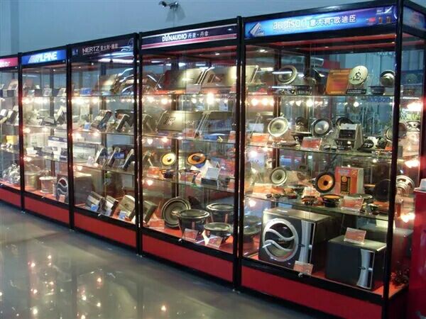 *L型展柜，展柜，柜臺，四角柜