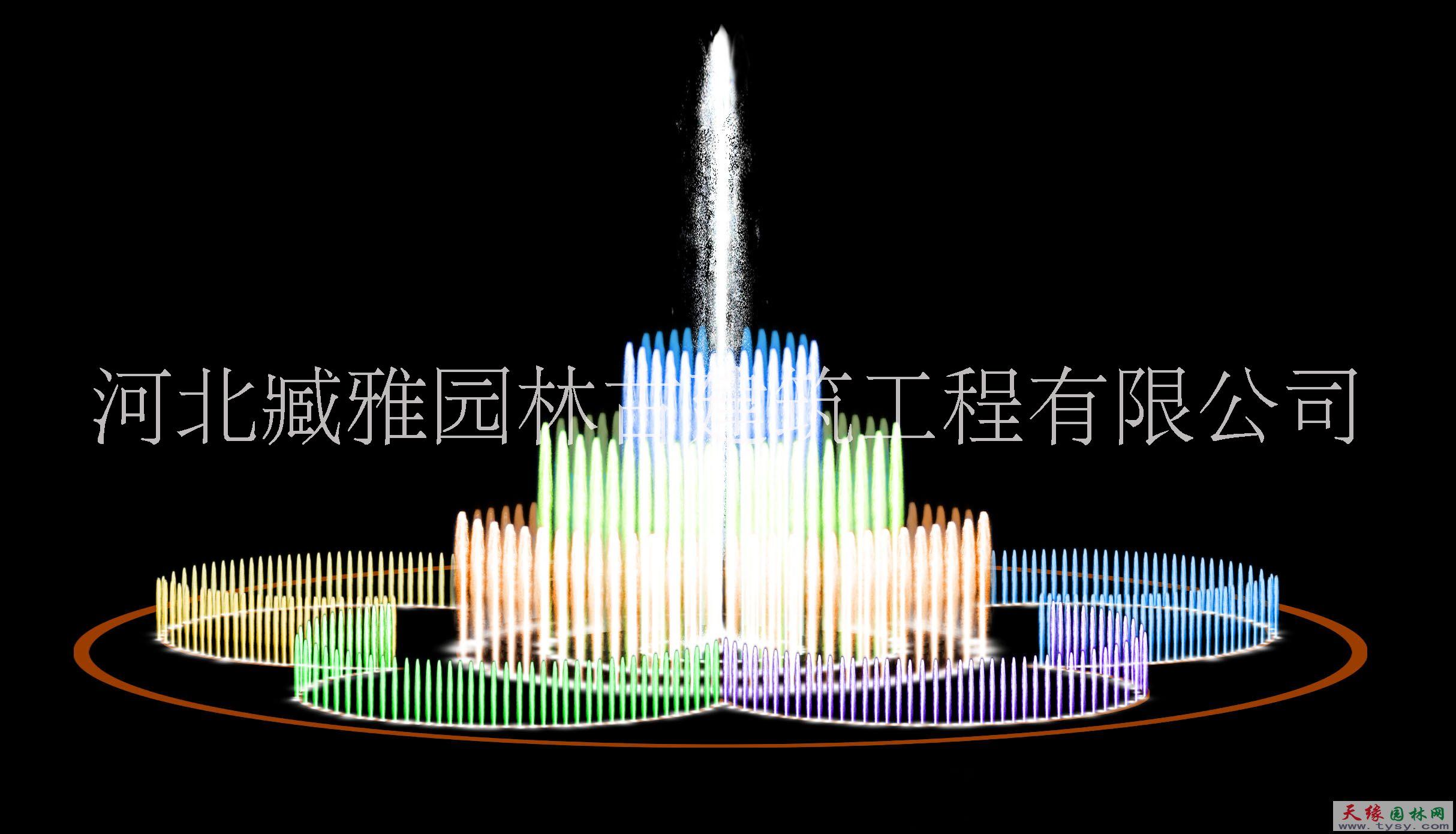 供應(yīng)保定彩色噴泉公司，保定彩色噴泉廠家，保定彩色噴泉制作安裝