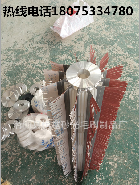 批發(fā)優(yōu)質砂布劍麻條刷木工家具拋光打磨毛刷輥砂光機配件毛刷