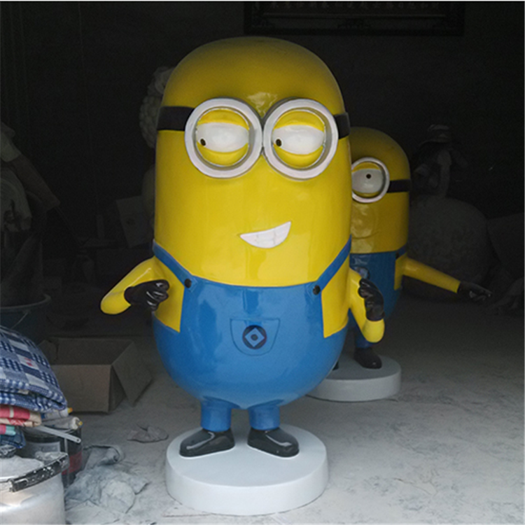 東莞雕塑廠/小黃人雕塑/玻璃鋼小黃人/卡通動漫雕塑