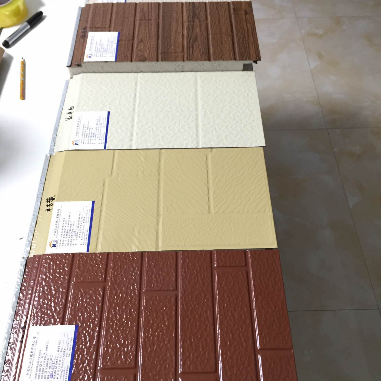 預裝式箱變殼體材料5公分厚磚紋金屬雕花板