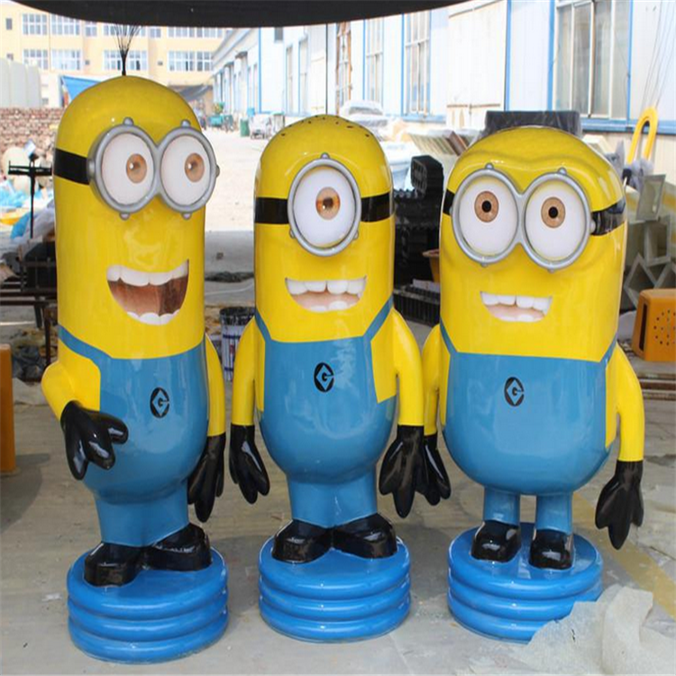 東莞雕塑廠/小黃人雕塑/玻璃鋼小黃人/卡通動漫雕塑