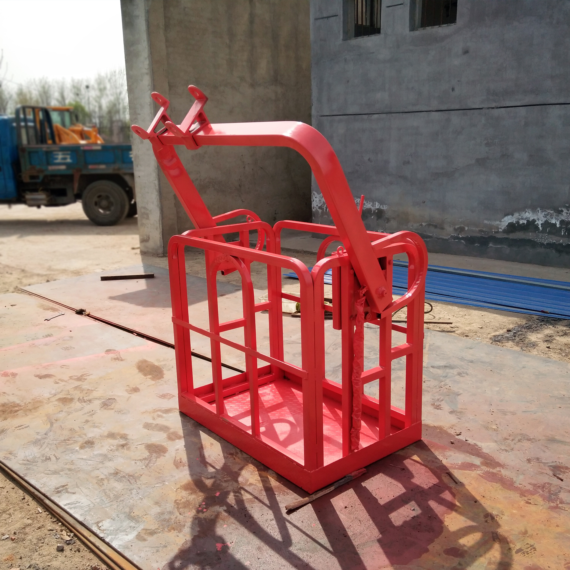 廠家直銷自動調(diào)平吊車*吊籃  高空作業(yè)吊籃 8噸吊車吊籃可訂制
