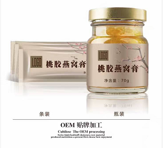 桃膠燕窩膏oem貼牌 即食桃膠代加工 燕窩膏加工 即食燕窩加工 廈門燕窩廠家 印尼燕窩
