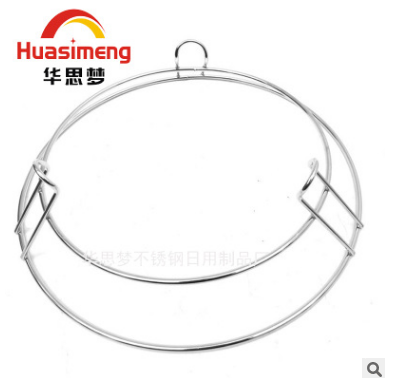 華思夢廠家直銷不銹鋼圓形鍋架置地 廚房置物架 隔熱墊防燙架批發(fā)