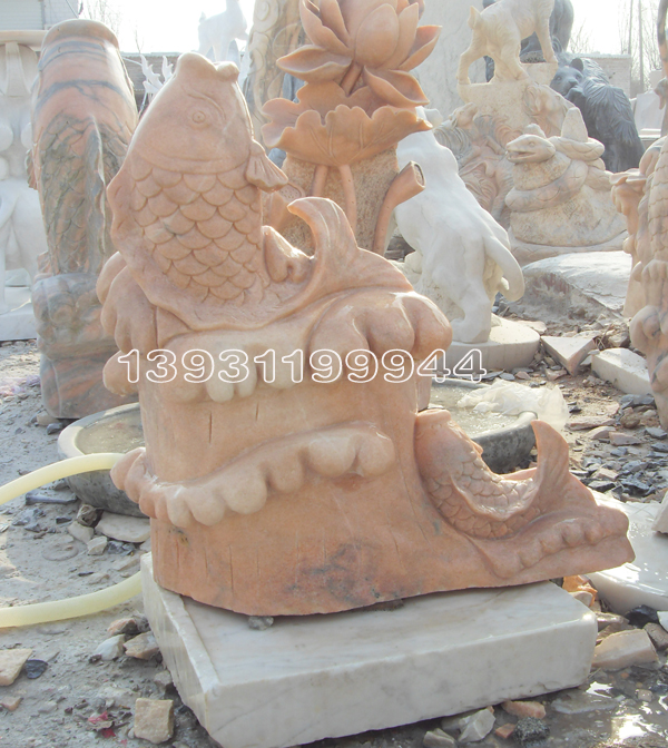 大理石石魚，玻璃鋼魚大理石石魚，玻璃鋼魚，噴泉石魚，噴泉石魚