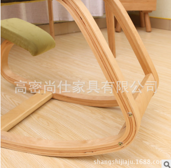 批發(fā)實(shí)木坐姿矯正椅跪椅騎馬椅學(xué)習(xí)椅脊柱跪姿椅瑜伽椅子電腦椅