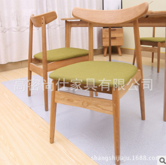 韓式餐椅實木北歐簡約布藝椅子休閑椅橡木靠背椅廠家批發(fā)直銷 天津周邊韓式餐椅實木 天津周邊韓式餐椅實木哪家好