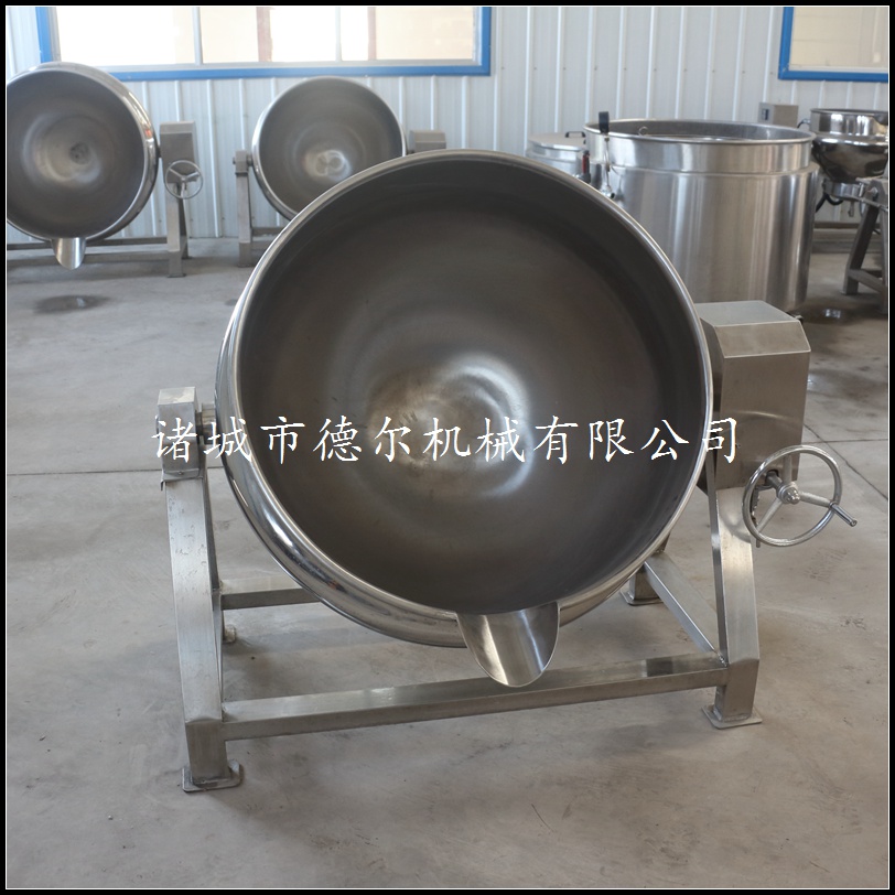 不銹鋼蒸煮夾層鍋 手搖倒料夾層鍋 蒸汽八寶粥蒸煮鍋