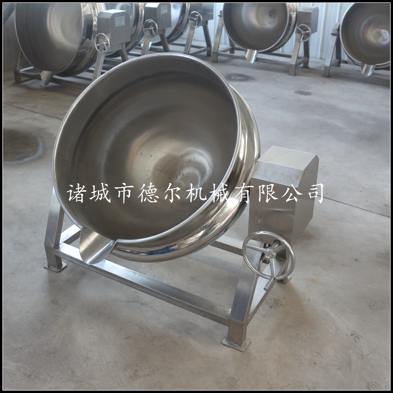 不銹鋼蒸煮夾層鍋 手搖倒料夾層鍋 蒸汽八寶粥蒸煮鍋