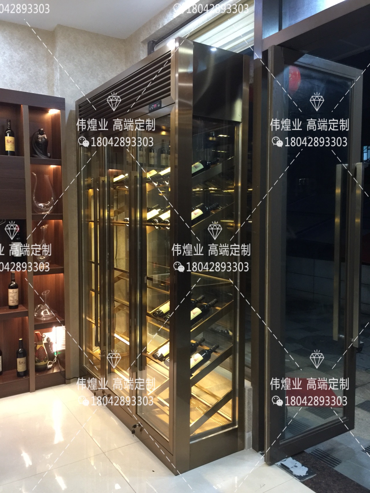 佛山市偉煌業(yè)不銹鋼酒柜定制 酒店酒柜 不銹鋼酒架酒柜 廠家直銷