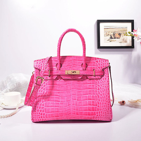 鱷魚紋手提鉑金女包 鱷魚紋手提鉑金女包廠家