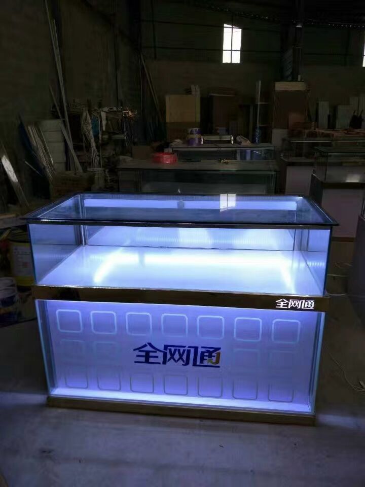 移動聯通電信手機柜臺OPPO蘋果三星小米vivo*金立玻璃展柜