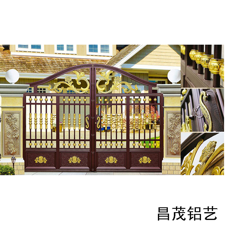 供應(yīng)鋁藝大門 供應(yīng)青島煙臺天津威海大門 鋁藝大門定制 別墅大門
