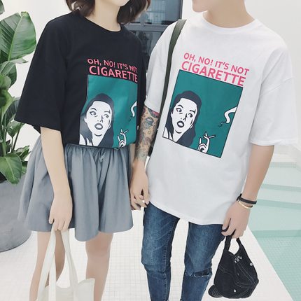 廣州市t恤男短袖情侶裝夏裝2017新款批發(fā)*惠