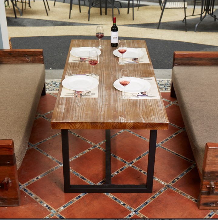 餐桌 北歐實(shí)木餐桌咖啡廳餐桌椅組合