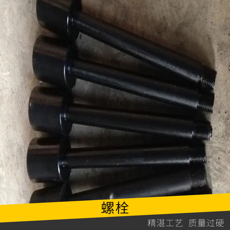 聊城市螺栓廠家 交通設(shè)施高速公路防撞護(hù)欄螺栓外螺紋六角氧化發(fā)黑防腐防盜卸螺栓
