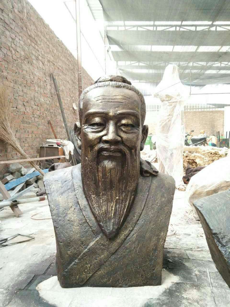 圣人像孔子雕塑屈原雕塑擺件歷史名人像定做