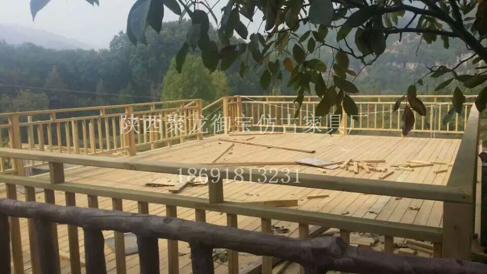 西安仿古木棧道，防腐木棧道，