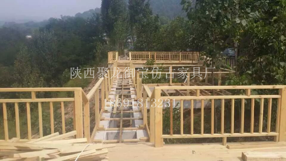西安仿古木棧道，防腐木棧道，