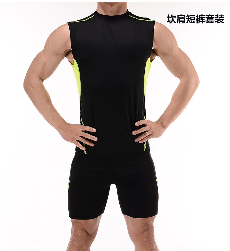 夏季緊身健身速干T恤 四針六線款健身男速干T恤 廠家定做T恤衫