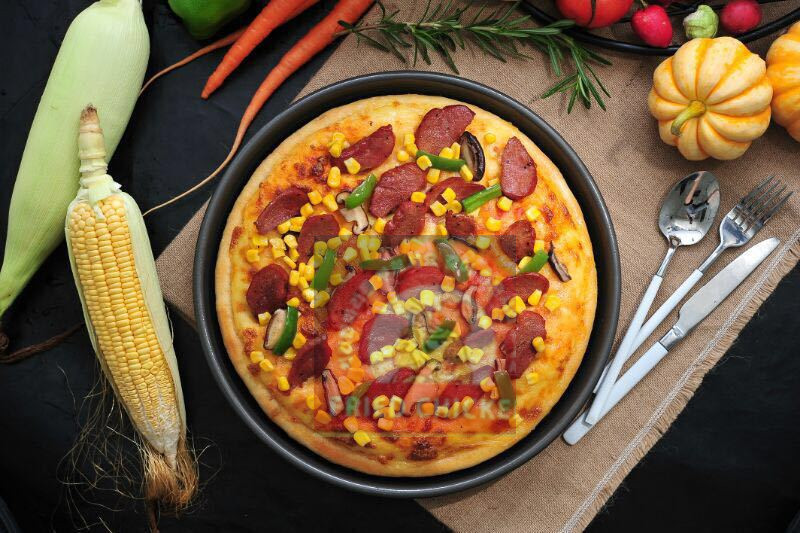 閃味成品披薩9寸5寸榴芒海鮮*冷凍比薩多口味批發(fā)