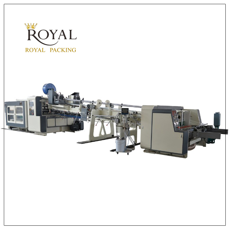瓦楞紙箱下折式粘箱機(jī)自動(dòng)送料粘箱機(jī)