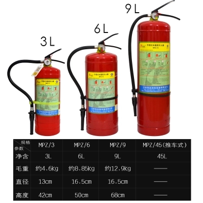廈門水基型滅火器滅火器水系滅火器水槍滅火器閥MCW滅火器推車 水基滅火器水基型滅火器水系滅火器