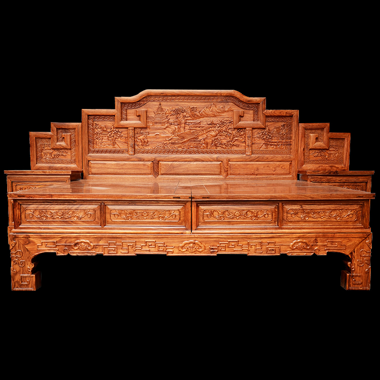 廠家直銷 明清 古典 實木 紅木家具 非洲黃花梨小角幾 茶幾 步步高大床