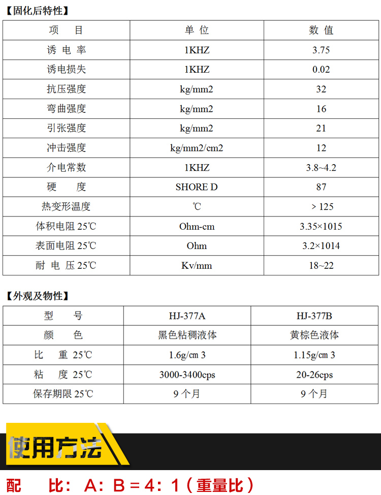 匯巨HJ-377 加溫固化電子灌封膠 黑色高硬度ab環(huán)氧樹脂灌封膠導(dǎo)熱防水電源雙組份電子灌封膠