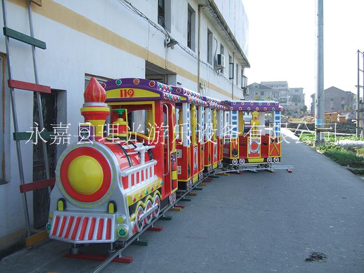 理光牌電動游樂新款追逐越野小火車B型軌道小火車電動游樂兒童小火車