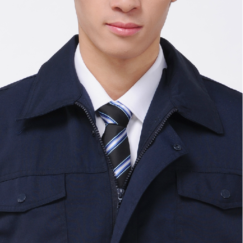 加油站防靜電方格全棉工作裝春秋長袖防靜電防護勞保服戶外施工工程服